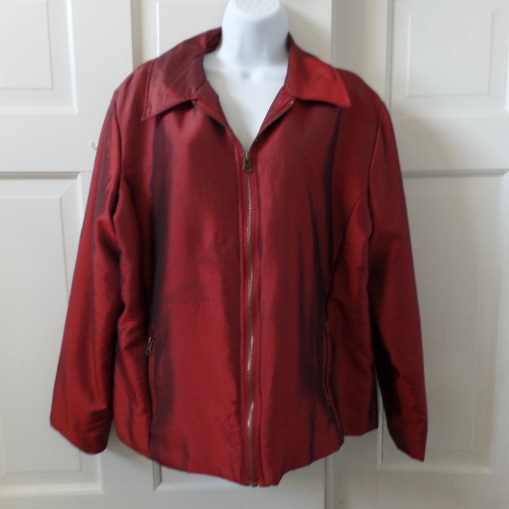 Chico's Red Jacket/Blazer Size XL